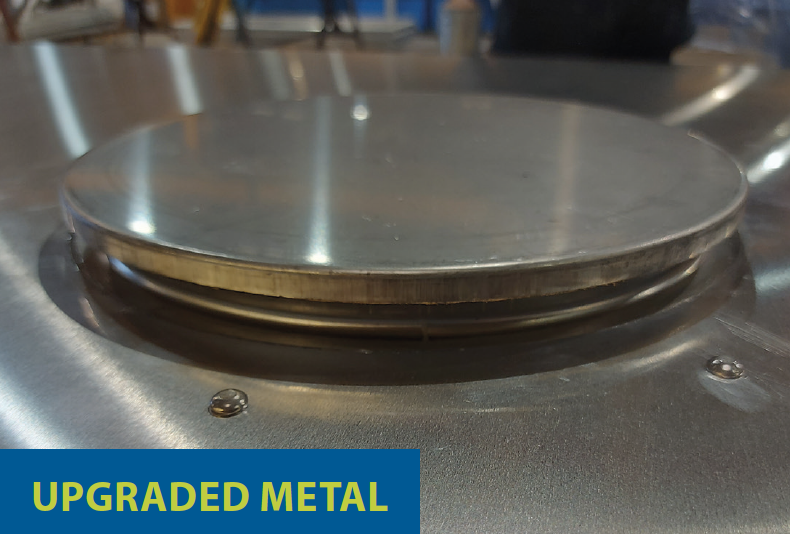 Upgraded Metal installation cap for industrial machinery